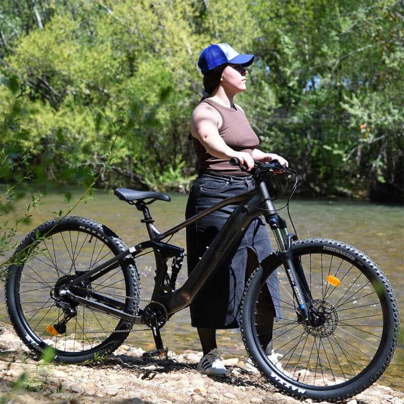 UB400 Bicicleta de montanha eléctrica com suspensão dupla